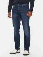 Spodnie męskie - Bugatti Jeansy 3108D 66671B Granatowy Slim Fit - miniaturka - grafika 1