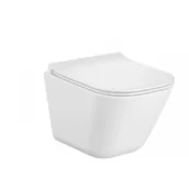 Miski WC - Roca A34647AS00 GAP SQUARE COMPACTO Miska WC podwieszana Rimless 48 cm Supraglaze$128 - miniaturka - grafika 1