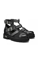 Botki damskie - CULT Damskie botki typu slash, czarne, 4 UK, Czarny, 37 EU - miniaturka - grafika 1