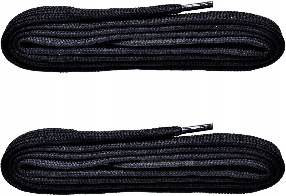 CZARNE Sznurowadła SZEROKIE 7 mm DO TRAMPEK Sneakersów 0,7 Sznurówki 180 cm