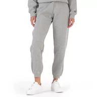 Spodnie sportowe damskie - Spodnie Champion C Logo Ribbed Cuff Joggers 116611-EM006 - szare - miniaturka - grafika 1