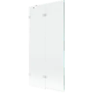 Parawany nawannowe - Mexen Lunar parawan nawannowy 2-skrzydłowy lewy 90 x 150 cm, transparent, biały - 897-090-100-20-00-L - miniaturka - grafika 1