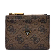 Portfele - Portfel Guess SMMALO LEA03 Brązowy - miniaturka - grafika 1