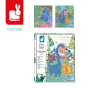 Zabawki kreatywne - Janod Zestaw farb z numerem dinozaurów - 2 obrazy do wykonania - The Calme Warsztaty - kreatywny zestaw do wypoczynku dla dzieci - od 7 lat, J07982 J07982 - miniaturka - grafika 1