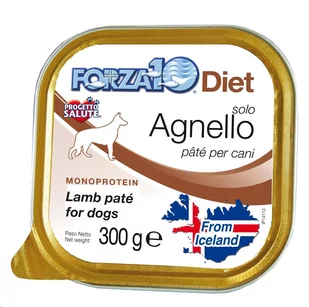 Forza10 Karma mokra dla psa Solo Diet, jagnięcina, 300 g - Mokra karma dla kotów - miniaturka - grafika 1