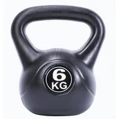 Kettlebell - Kettlebell 6 kg Pure2Improve czarny P2I202090 6 kg - miniaturka - grafika 1