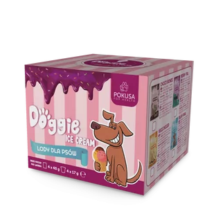 POKUSA Doggie Ice Cream - Lody dla psa 4x40g - Suplementy i witaminy dla psów - miniaturka - grafika 1