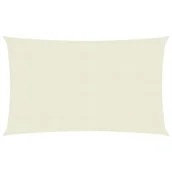 Parasole ogrodowe - vidaXL Żagiel przeciwsłoneczny, 160 g/m, kremowy, 2,5x5 m, HDPE vidaXL - miniaturka - grafika 1
