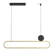 Lampy sufitowe - Zwisająca lampa nad wyspę Elyptica CGELYPTICA1 COPEL LED 25W 3000K loftowa złota - miniaturka - grafika 1