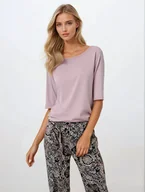 Piżamy damskie - Momenti Per Me Piżama Desert Rose L Różowy - miniaturka - grafika 1