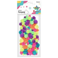 Pozostałe akcesoria dla plastyków - Hasta Ozdoba dekoracyjna Pompony 282920 Neon Pbh Op68szt - miniaturka - grafika 1
