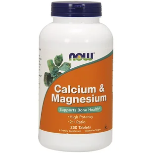Now Foods NOW Calcium&Magnesium 250tabs - Witaminy i minerały - miniaturka - grafika 2