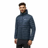 Kurtki męskie - Męska kurtka puchowa Jack Wolfskin PASSAMANI DOWN HOODY M RDS midnight sky - 3XL - miniaturka - grafika 1