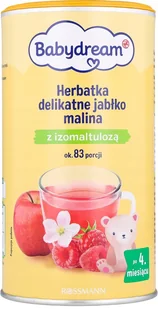 BABYDREAM Herbatka rozpuszczalna Jabłko-Malina z izomaltulozą po 4 m ż 190g - Soki i herbatki dla dzieci - miniaturka - grafika 1