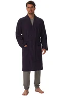 Szlafroki męskie - Szlafrok Home3 41936 59x granatowy - miniaturka - grafika 1