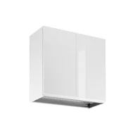 Szafki kuchenne - Szafka Górna Wisząca 2 Drzwi Ociekacz G80C Aspen Gała Meble Grey Połysk - miniaturka - grafika 1