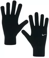Rękawiczki - Rękawiczki zimowe Nike Swoosh Knit 2.0 czarne S/M N.100.0665.010 - miniaturka - grafika 1