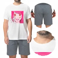 Piżamy damskie - PIŻAMA Męska TSHIRT SPODENKI ANIME RÓŻNE WZORY - L - miniaturka - grafika 1