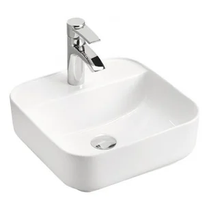 Biała ceramiczna umywalka nablatowa Oxel 3X - Umywalki - miniaturka - grafika 1