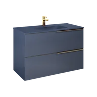 Szafki łazienkowe - ELITA SOHO 100 2S NAVY BLUE MATT PDW SZAFKA PODUMYWALKOWA PODWIESZANA 169086 - miniaturka - grafika 1