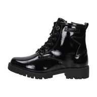 Trampki damskie - Czarne lakierowane glany dziecięce BIG STAR II374045 - miniaturka - grafika 1
