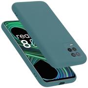 Etui i futerały do telefonów - Pokrowiec Do Realme 8 5G / V13 / Q3 / Q3i / Narzo 30 5G Etui w LIQUID ZIELONY TPU Silikon Case Cover Obudowa Ochronny Cadorabo - miniaturka - grafika 1