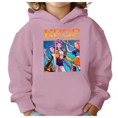 Bluzy dla dziewczynek - BLUZA DZIECIĘCA K-POPOWE ŁOWCZYNIE DEMONÓW HUNTRIX 134-140 Z KAPTUREM - miniaturka - grafika 1