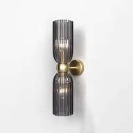 Lampy ścienne - Antic kinkiet 2-punktowy złoty/przydymiony MOD302WL-02GR - miniaturka - grafika 1