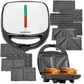 Opiekacze - Lehmann Smiley Face Opiekacz do kanapek gofrownica 5w1 - miniaturka - grafika 1