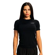 Koszulki sportowe damskie - Koszulka damska GymBeam Women‘s Pulse X Running T-shirt Black M - miniaturka - grafika 1