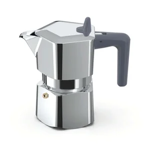 PEZZETTI PENTAEXPRESS Aluminiowa kawiarka (1 filiżanka) - Srebrny - Zaparzacze i kawiarki - miniaturka - grafika 1