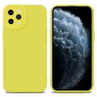 Etui i futerały do telefonów - Pokrowiec Etui Do Apple iPhone 11 PRO MAX w FLUID ŻÓŁTY TPU Silikonowe Obudowa Ochronny Case Cover Cadorabo - miniaturka - grafika 1