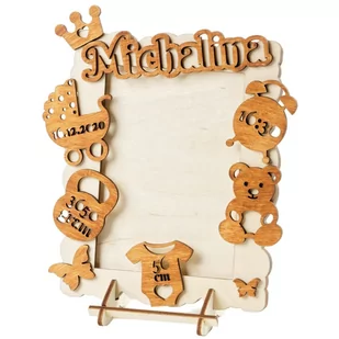 Metryczka dziecka 3D ramka na zdjęcie - Ramki na zdjęcia - miniaturka - grafika 1
