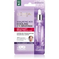 Kosmetyki pod oczy - Loreal Paris Tekstylna maska na oczy z efektem chłodzącym Revita lift Filler Cooling Eye Serum Mask) 11 g - miniaturka - grafika 1