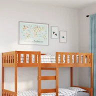 Łóżka dla dzieci i młodzieży - Łóżko dziecięce bez materaca, woskowy brąz, 90x200 cm, sosnowe Lumarko! - miniaturka - grafika 1