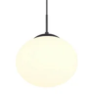 Lampy sufitowe - Wisząca lampa nad stół FOMENTO 363100132 Trio kula metalowa czarny biały - miniaturka - grafika 1