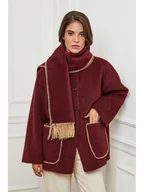 Kurtki damskie - L'armoire de Suzette Płaszcz przejściowy w kolorze bordowym - miniaturka - grafika 1