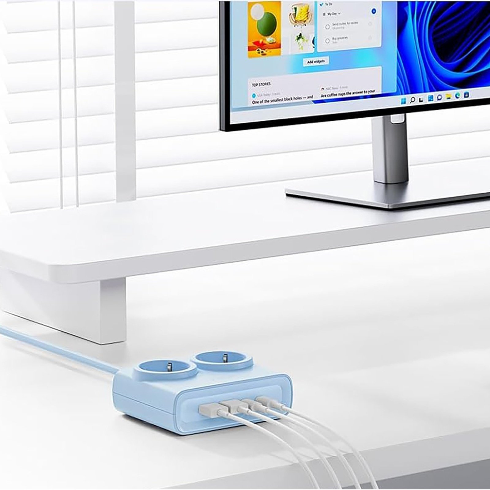 Listwa zasilająca Orico Listwa zasilająca Orico PDC25 25W 6w1 2x AC + 2x USB-A + 2x USB-C - niebieska