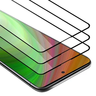 3x Szkło Hartowane Do Samsung Galaxy A51 4G / M40s Folia pancerna Ochronny w PRZEZROCZYSTY Z CZARNYM Tempered Glass Cadorabo - Szkła hartowane na telefon - miniaturka - grafika 1