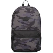 Plecaki - Skechers Essential Backpack SKCH8442-CAMO, Czarne Plecak, pojemność: 20 L - miniaturka - grafika 1