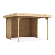 Garaże i wiaty - Wiata ogrodowa z zabudową IRGA 350x350cm - Megiw - miniaturka - grafika 1