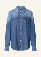 Bluzki damskie - Joop! Bluzka Jeansowa Umi blau - miniaturka - grafika 1