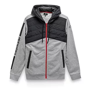 Kurtki męskie - Alpinestars Męska kurtka z kapturem Alltime Grey Heather / czarny XXL - grafika 1