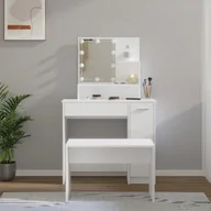 Toaletki - Zestaw z toaletką i oświetleniem LED, biały - miniaturka - grafika 1