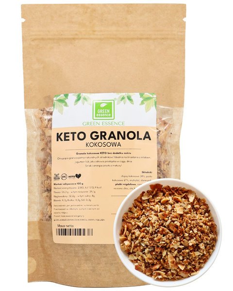 Granola KETO kokosowa 250 g - Green Essence