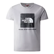 Koszulki i topy damskie - Koszulka The North Face Redbox 0A82E9A911 - szara - miniaturka - grafika 1