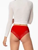 Majtki damskie - Figi Cheekie Brasil Czerwone - miniaturka - grafika 1