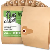 Worki do odkurzaczy - 20x Worek do Odkurzacza Einhell Inox 30 A Duo Papierowy 2-Warstwy Worki 2A - miniaturka - grafika 1