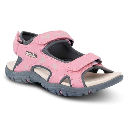 Regatta Damskie lekkie sandały Haris z amortyzacją pod stopami - idealne na zewnątrz, spacery i kemping, różowe, różowy, 42 EU