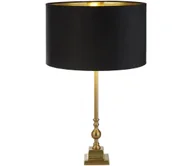 Lampy stojące - Searchlight EU81214BK - Lampa stołowa WHITBY 1xE27/10W/230V czarna/złota - miniaturka - grafika 1